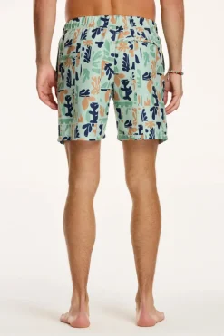 Bad/beach heren zwemshort groen