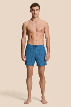 Bad/beach heren zwemshort blauw