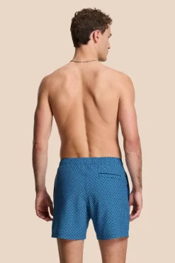 Bad/beach heren zwemshort blauw