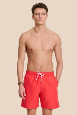 Bad/beach heren zwemshort rood