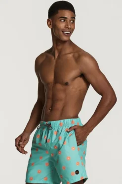Bad/beach heren zwemshort blauw
