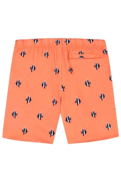 Bad/beach heren zwemshort oranje