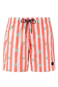 Bad/beach heren zwemshort oranje