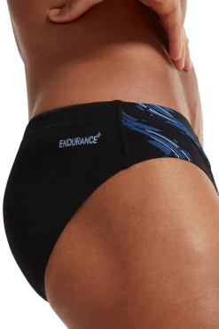 Bad/beach heren zwemslip krt zwart