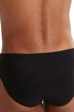 Bad/beach heren zwemslip krt zwart