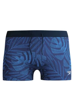 Bad/beach heren zwemslip mid blauw