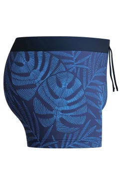 Bad/beach heren zwemslip mid blauw