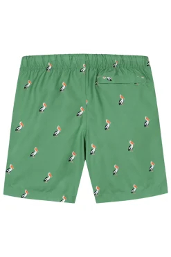 Bad/beach jongens zwemshort groen