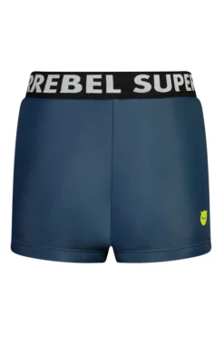 Bad/beach jongens zwemslip mid blauw