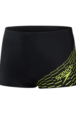 Bad/beach jongens zwemslip mid zwart