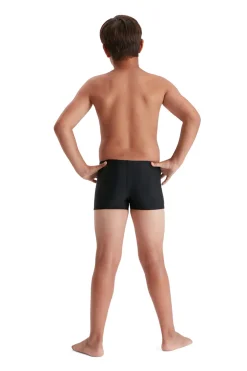 Bad/beach jongens zwemslip mid zwart
