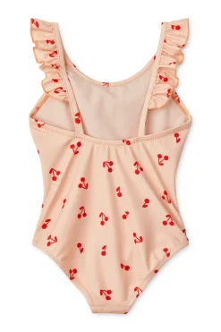 Bad/beach meisjes badpak mode rose