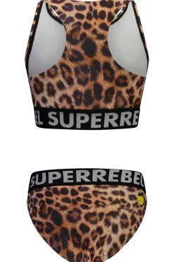 Bad/beach meisjes bikini bruin