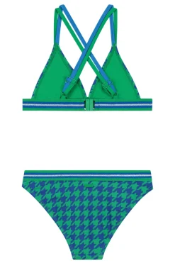 Bad/beach meisjes bikini blauw