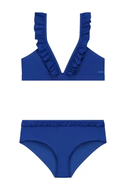 Bad/beach meisjes bikini blauw