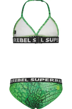 Bad/beach meisjes bikini groen