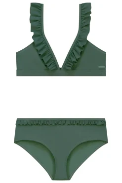 Bad/beach meisjes bikini groen