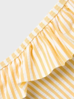 Bad/beach meisjes bikini geel
