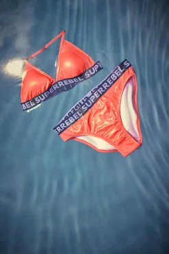 Bad/beach meisjes bikini rood