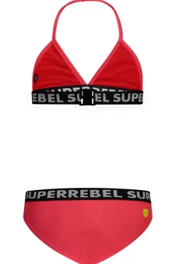 Bad/beach meisjes bikini rood