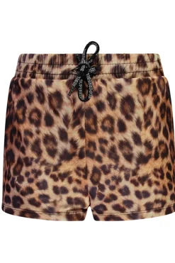 Bad/beach meisjes short bruin