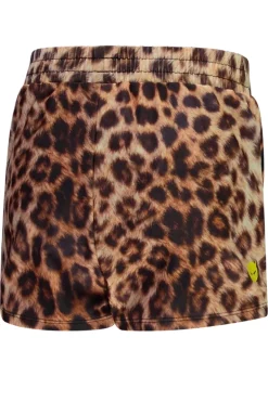 Bad/beach meisjes short bruin