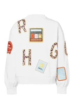 Casual dames sweater wit