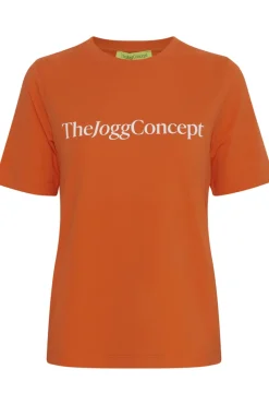 Casual dames t-shirt km oranje