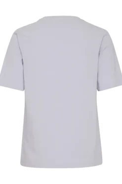 Casual dames t-shirt km paars
