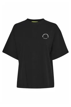 Casual dames t-shirt km zwart