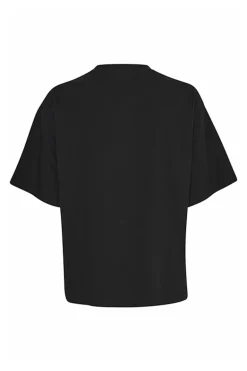Casual dames t-shirt km zwart