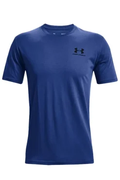 Casual heren t-shirt km blauw