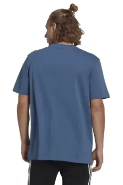 Casual heren t-shirt km blauw