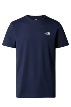 Casual heren t-shirt km blauw