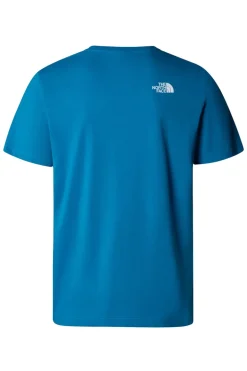 Casual heren t-shirt km blauw