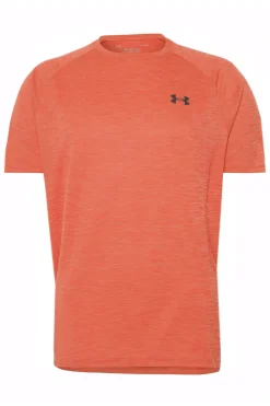 Casual heren t-shirt km oranje