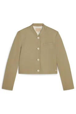 Dames blazer bruin