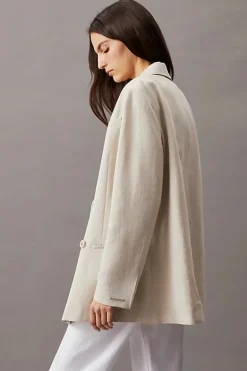 Dames blazer bruin
