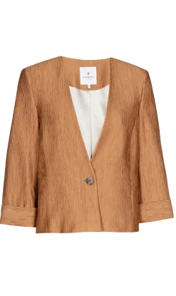 Dames blazer bruin