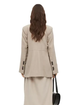 Dames blazer bruin