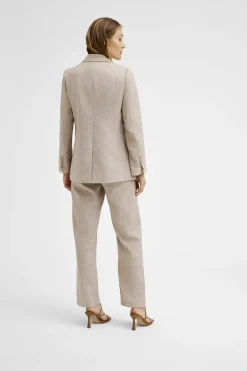 Dames blazer bruin