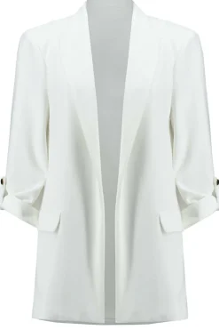 Dames blazer ecru