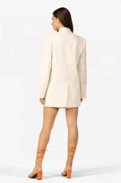 Dames blazer ecru