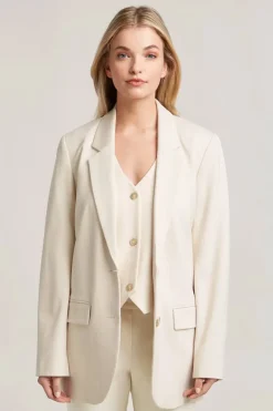 Dames blazer ecru