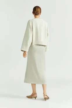 Dames blazer ecru