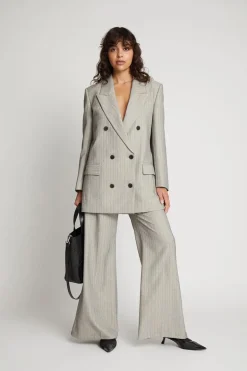 Dames blazer grijs