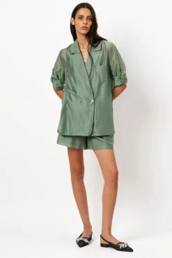 Dames blazer groen
