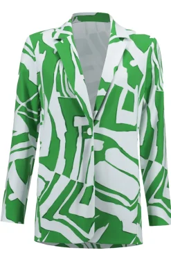 Dames blazer groen
