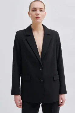 Dames blazer zwart