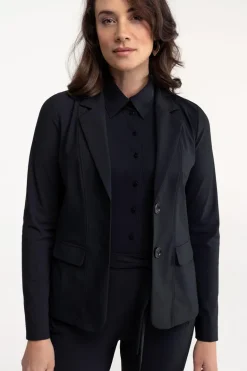 Dames blazer zwart